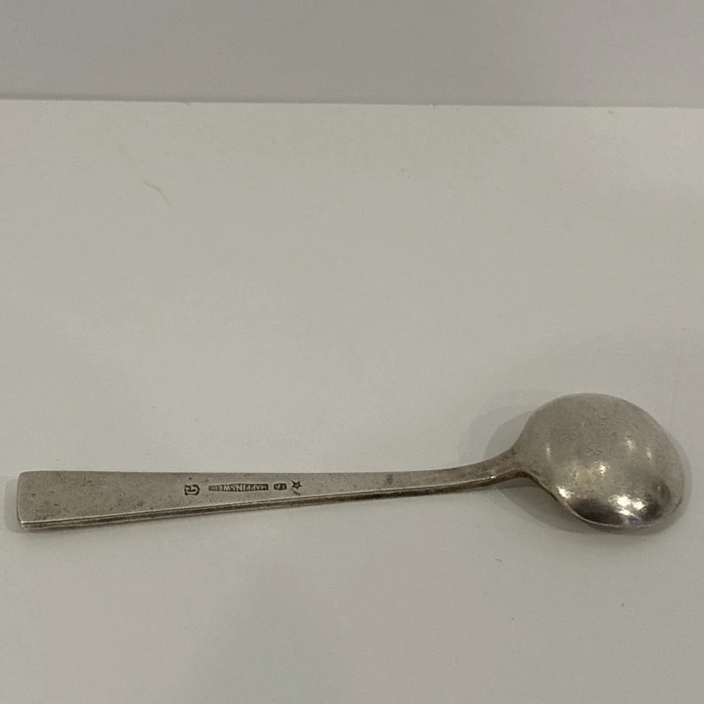 P&O Mappin and Webb Silverplate Salt/Condiment Spoon Navigation Cruise Flatware